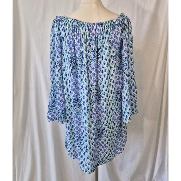 Lilly Pulitzer Pineapple Joy Nevie Off The Shoulder Shift Dress Small - Picture 8 of 10